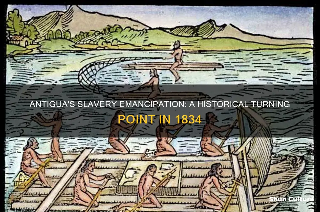 when were the slaves on antigua emancipated