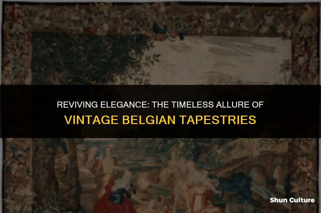 when were vintage belgium tapestries popular