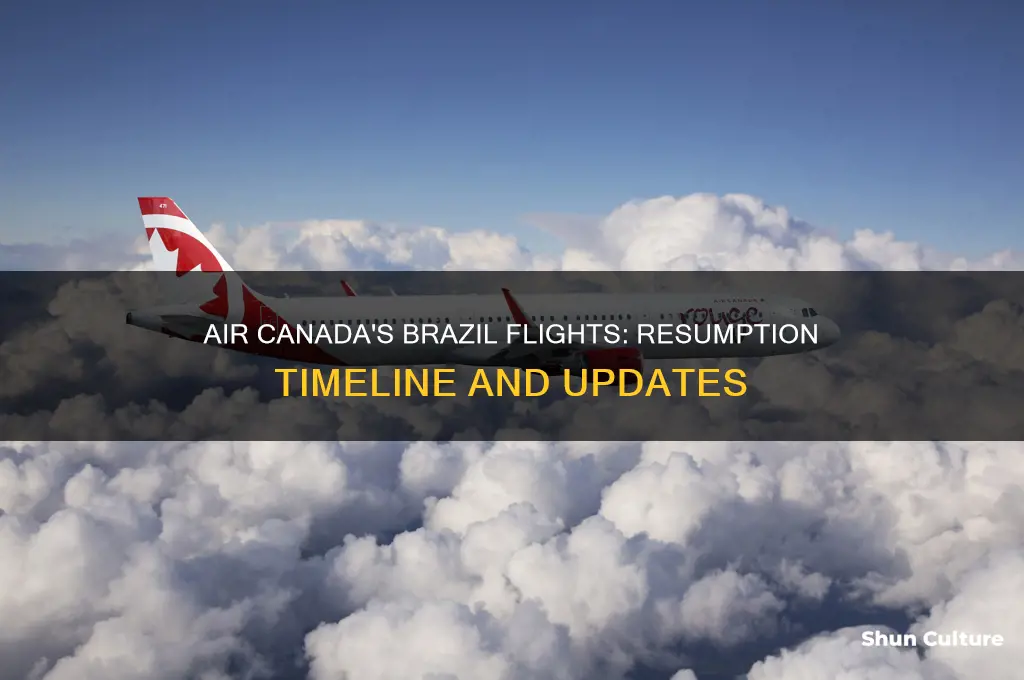 when will air canada resume flights to brazil