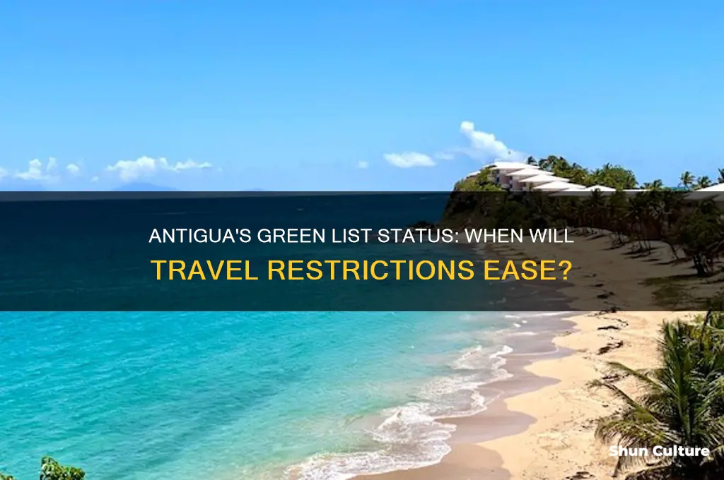 when will antigua be on green list
