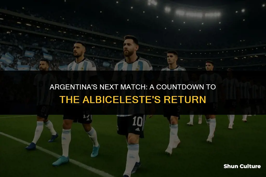when will argentina play again