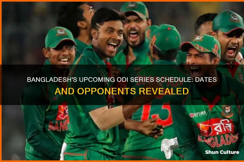 when will bangladesh play its next odi series