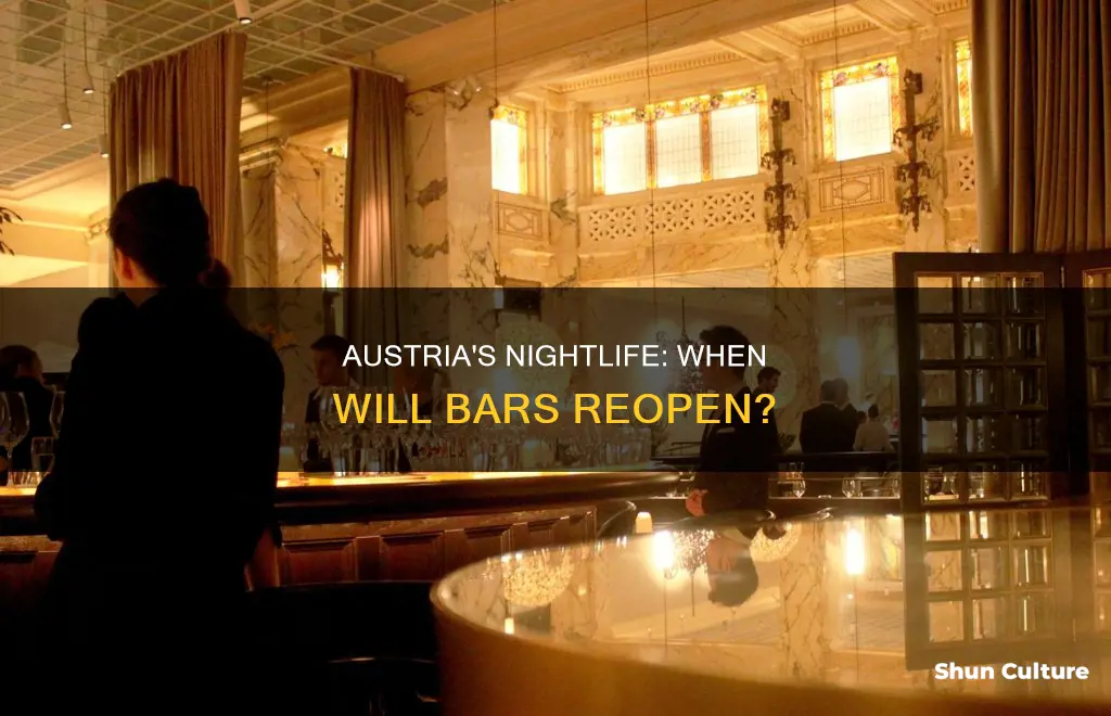 when will bars open in austria