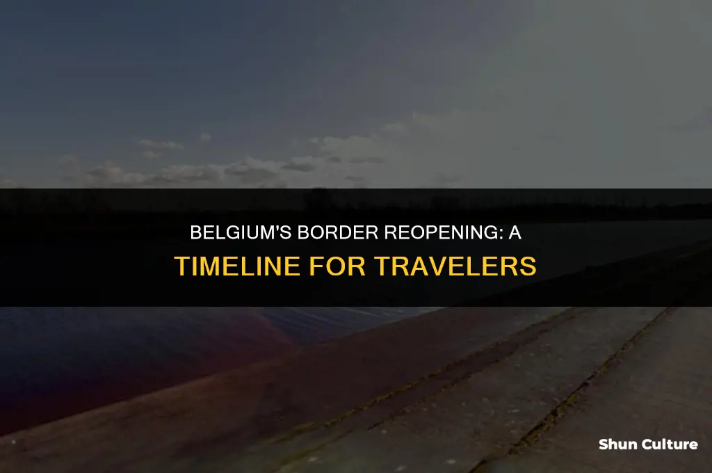 when will belgium reopen borders