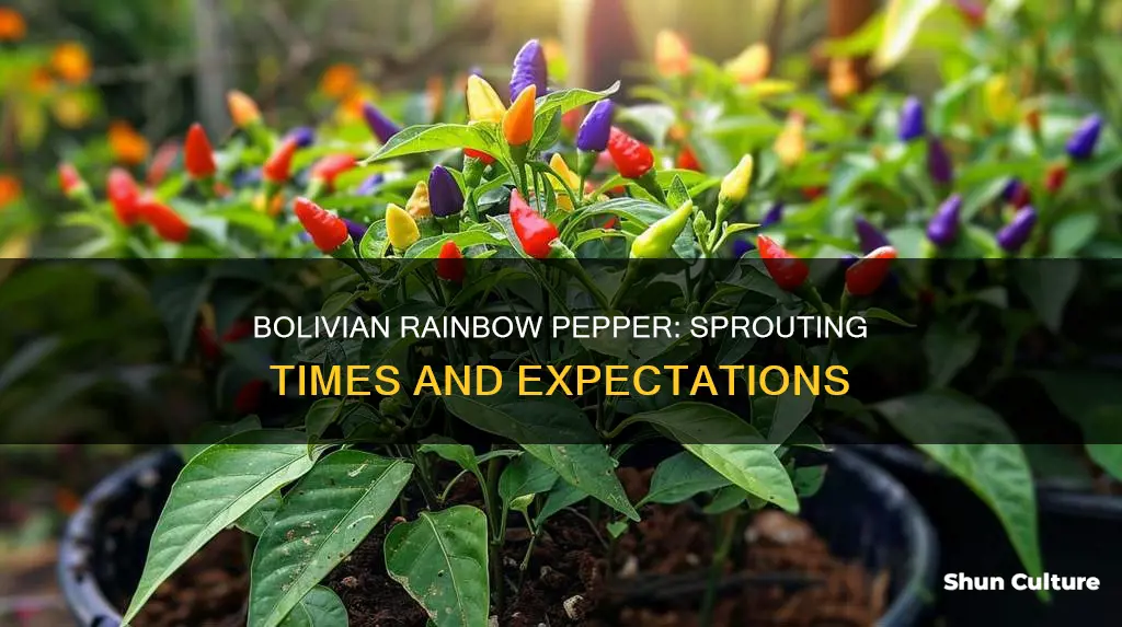 when will bolivian rainbow pepper start to sprout