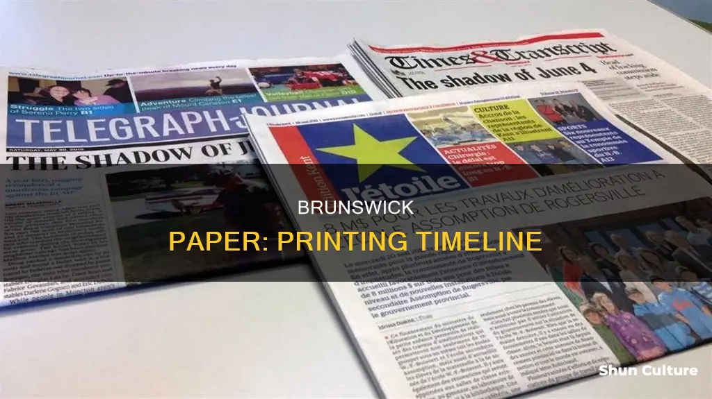 when will brunswick news print brunswick paper