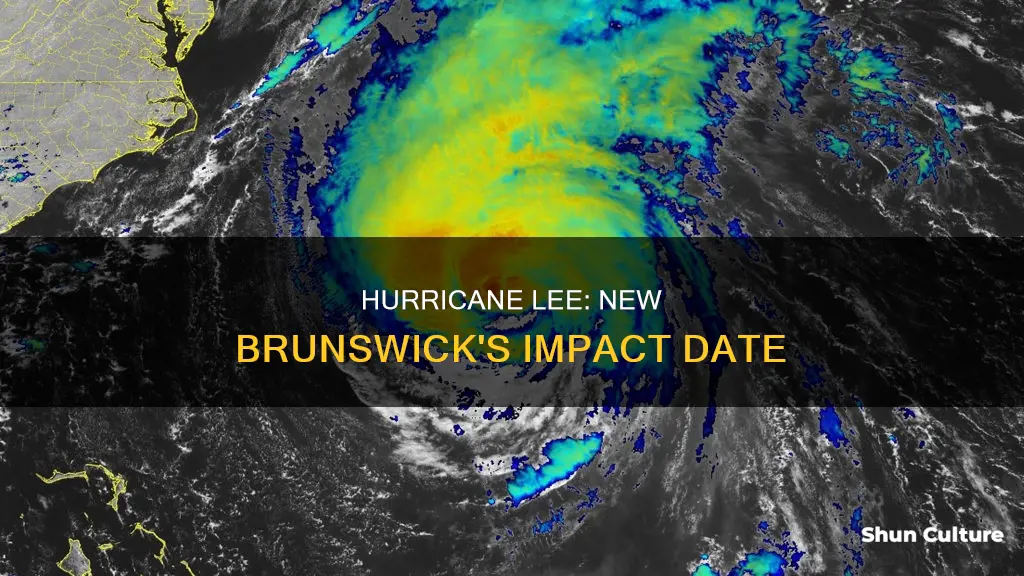 when will hurricane lee hit new brunswick