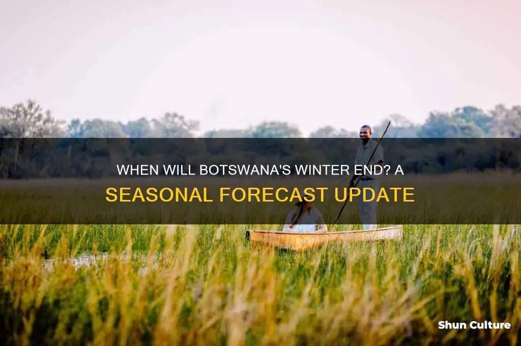 when will winter end in botswana