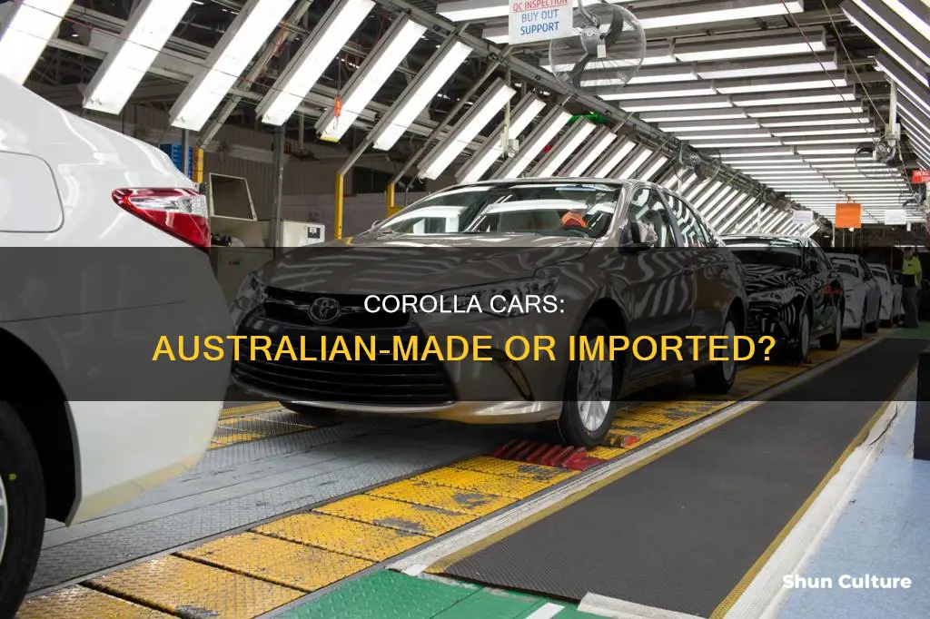 where are australian corollas made