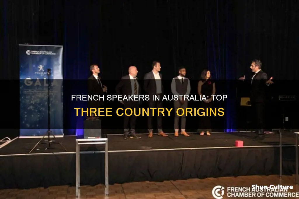 where are australian french speakers from top three countries