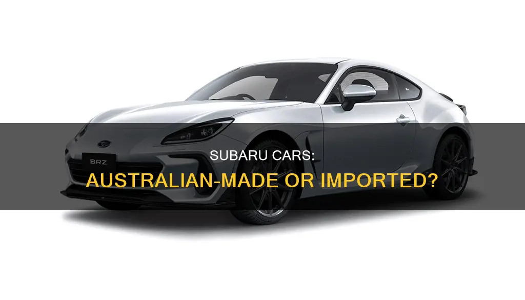 where are australian subaru cars made