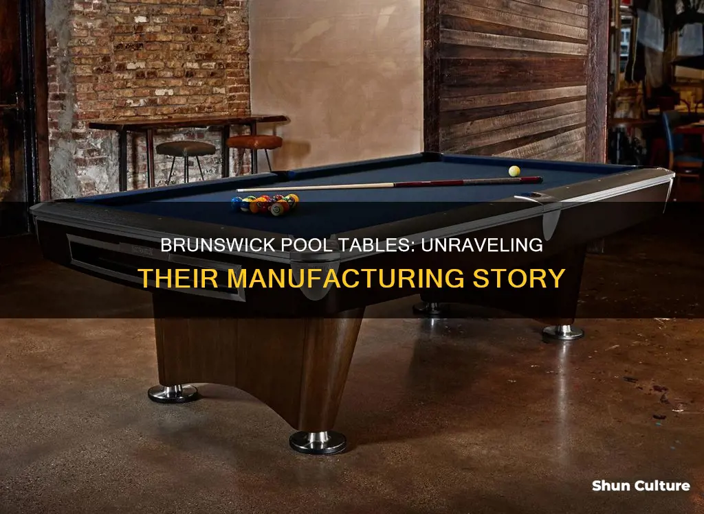 where are brunswick pool tables made