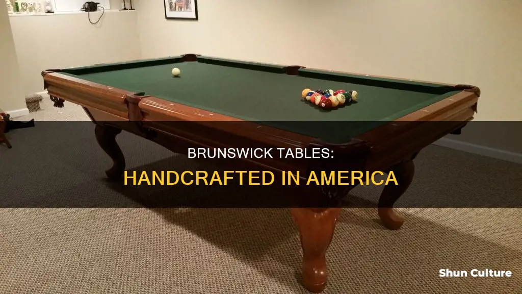 where are brunswick tables made