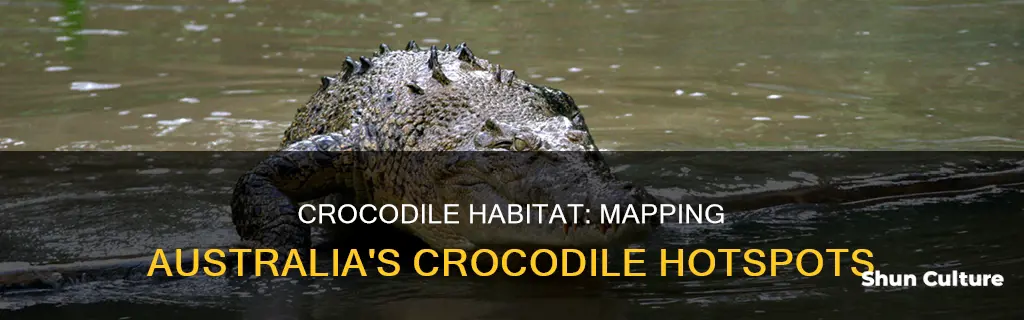 where are crocodiles found in australia map