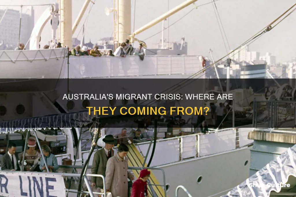 where are illegal migrants coming from into australia