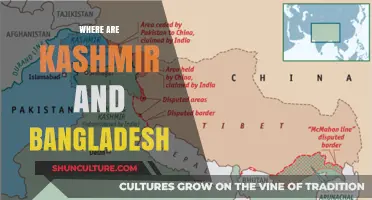 Exploring South Asia: Locating Kashmir and Bangladesh on the Map