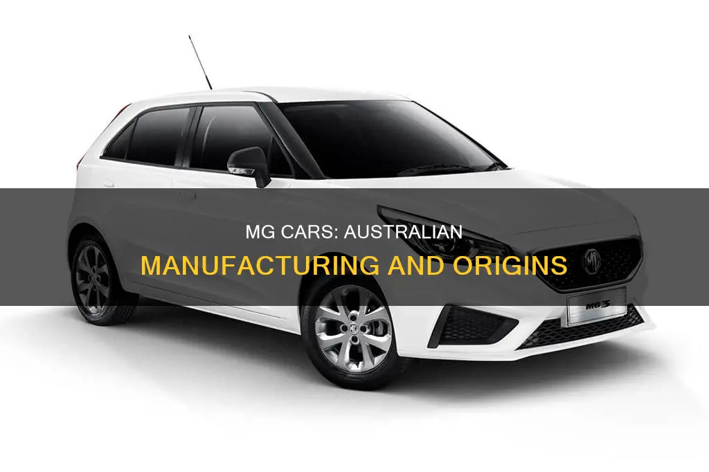 where are mg cars made for australia