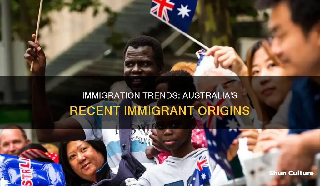 where are millions of recent immigrants coming to australia from