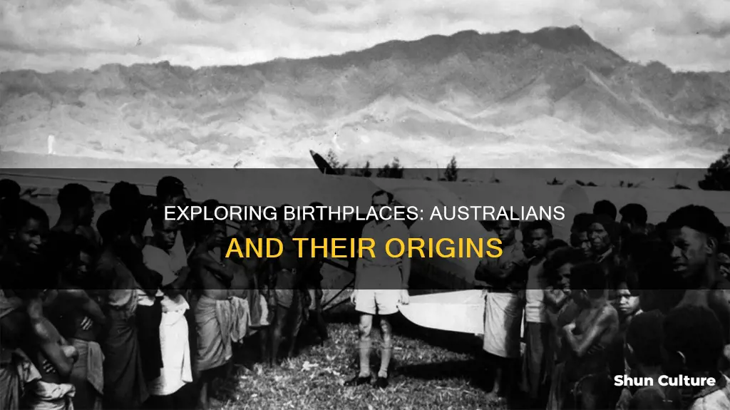 where are people born in australia