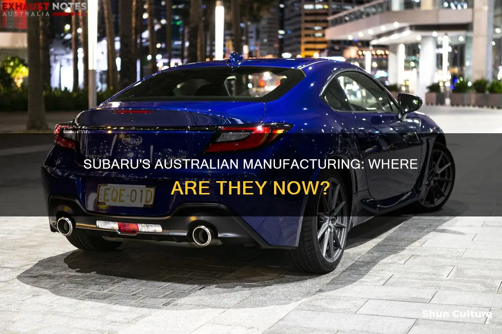 where are subaru make in australia