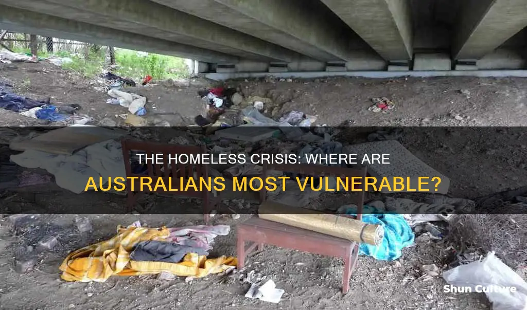 where are the bulk of homeless people living in australia