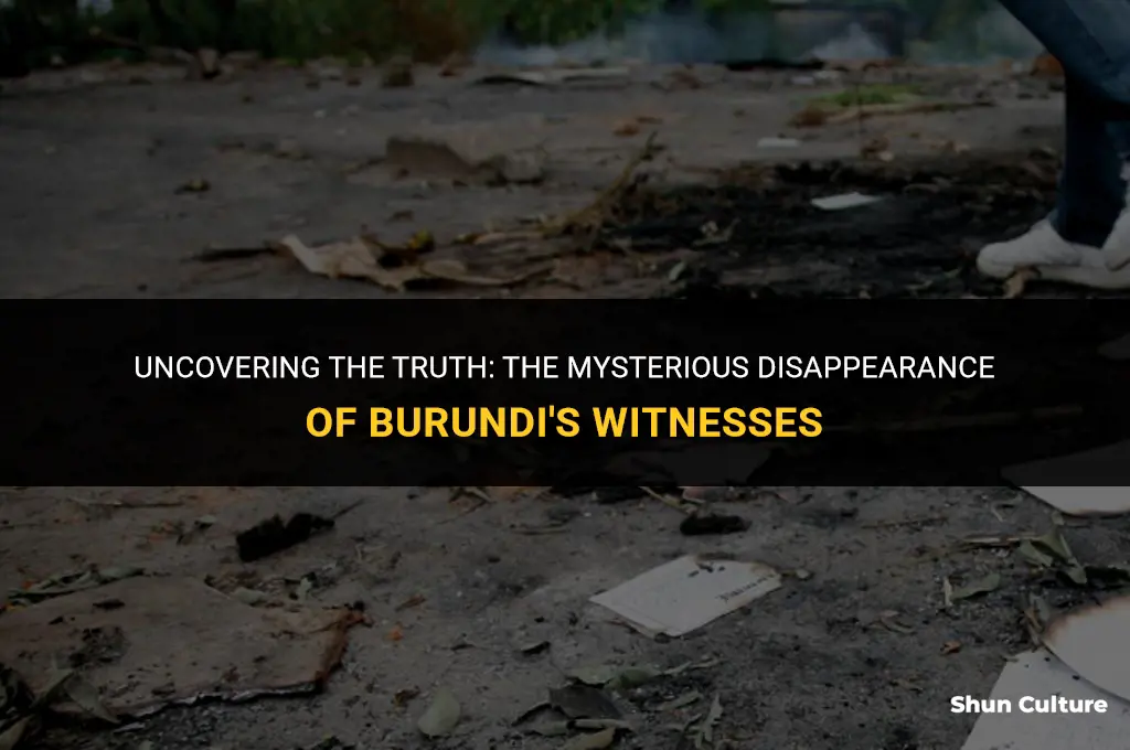 where are the missing witnesses burundi