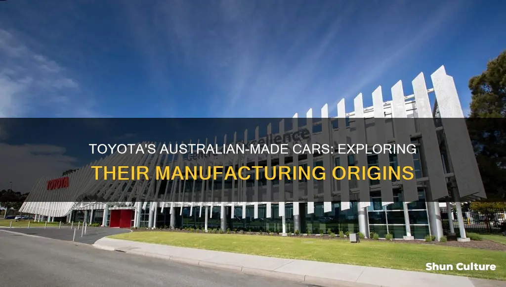 where are toyota cars made for the australian market