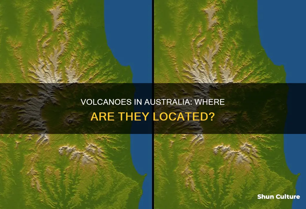 where are volcanoes found in australia