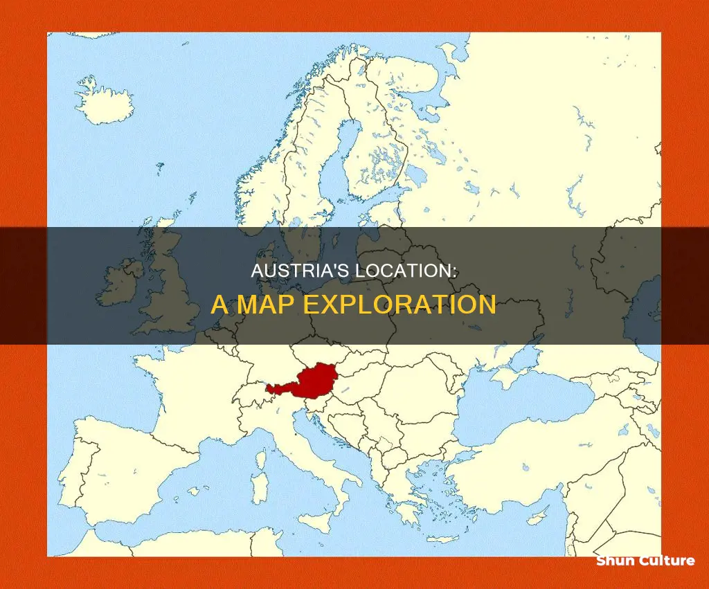 where austria is located in world map
