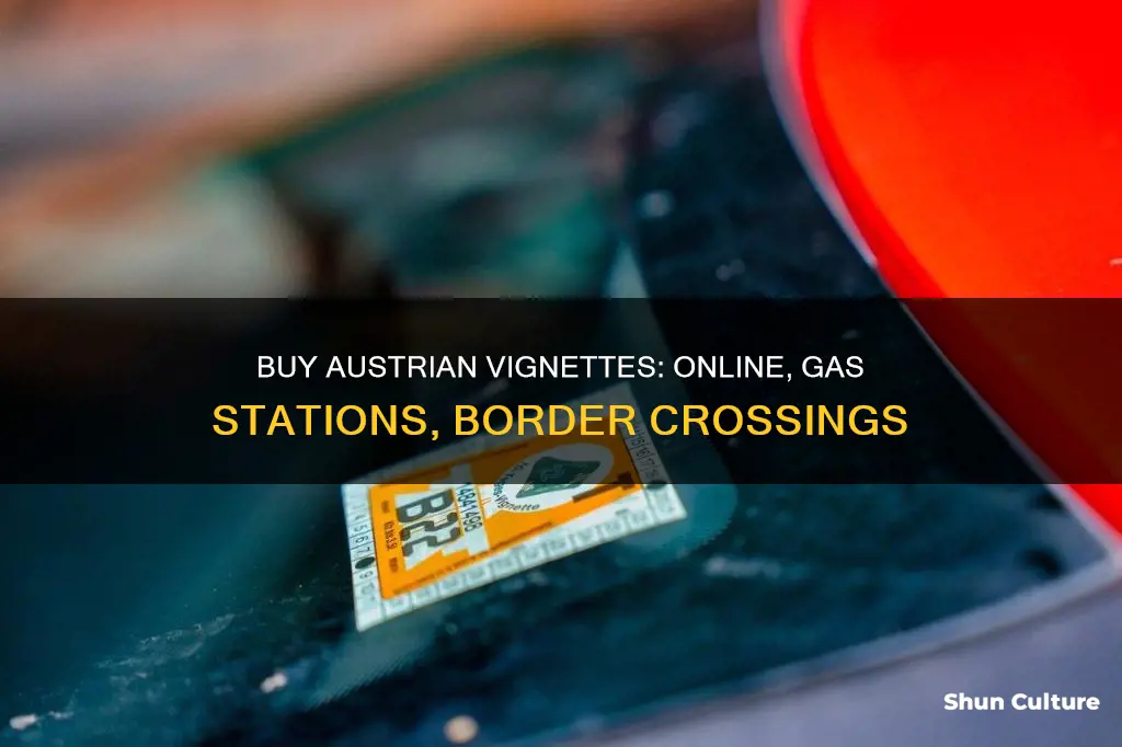 where can I buy a vignette for austria