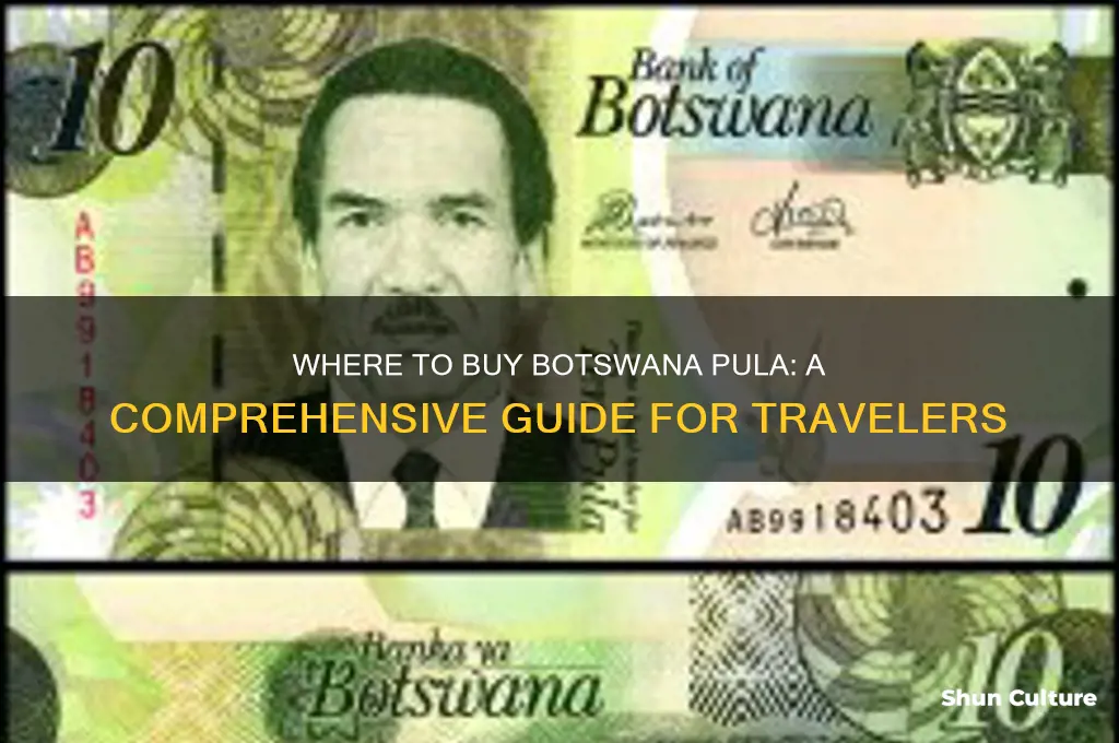 where can I buy botswana pula