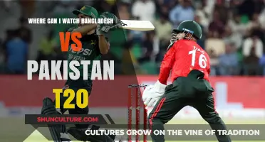 Where to Watch Bangladesh vs Pakistan T20 Matches Live