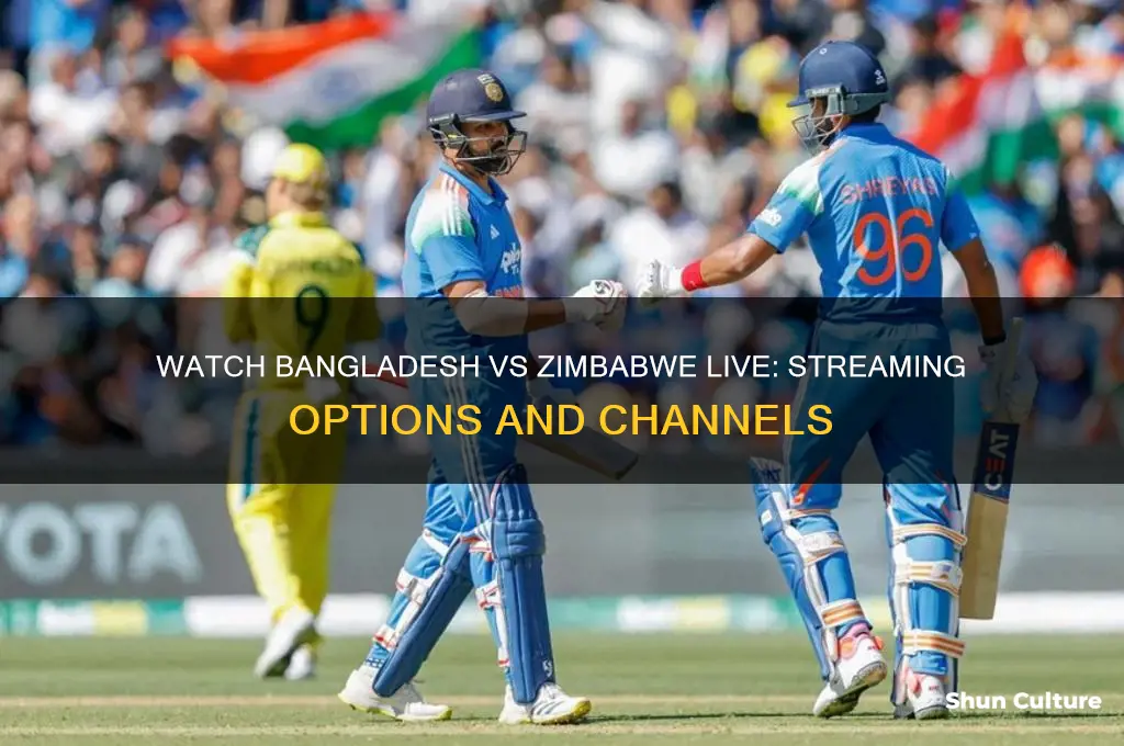 where can I watch bangladesh vs zimbabwe live