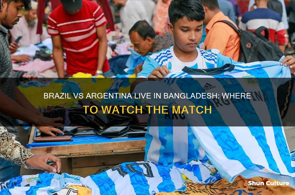 where can I watch brazil vs argentina live in bangladesh
