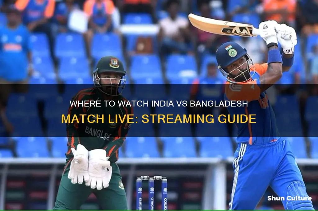 where can I watch india bangladesh match