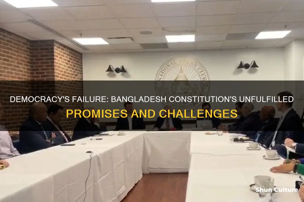 where democracy did not prevail in bangladesh constitution