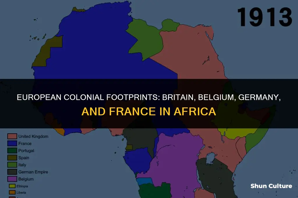 where did britain belgium germany and france colonize in africa