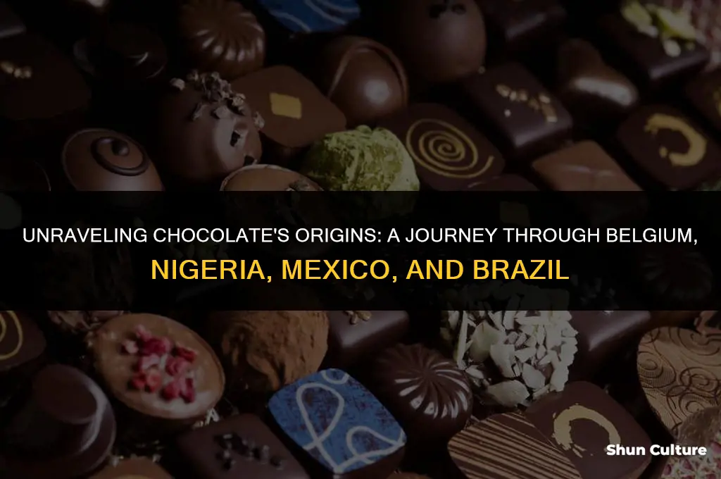where did chocolate originate belgium nigeria mexico brazil play