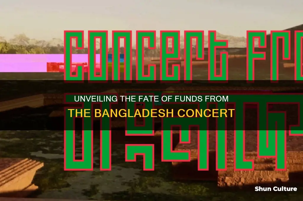 where did money for concert of bangladesh go