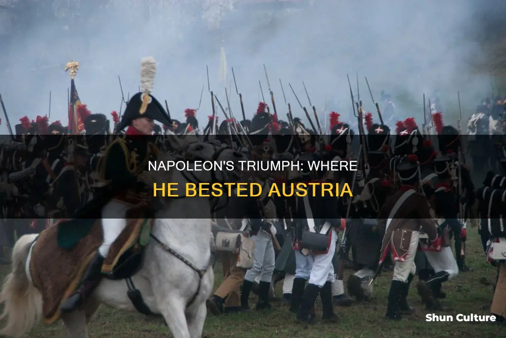 where did napoleon defeat austria