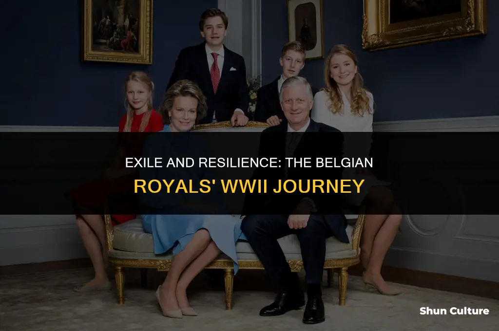 where did the belgium royalty live during ww2