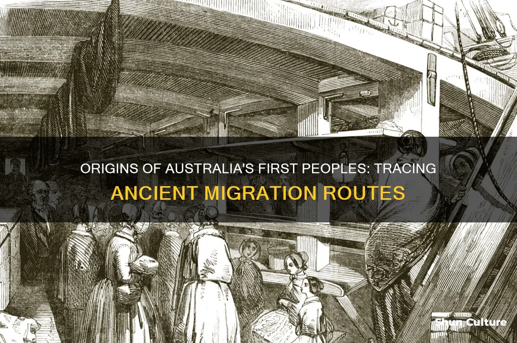 where did the first inhabitants of australia migrated from