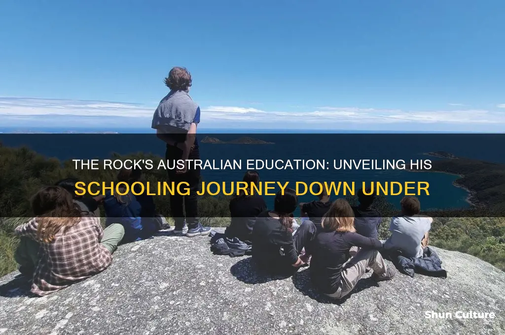 where did the rock go to school in australia