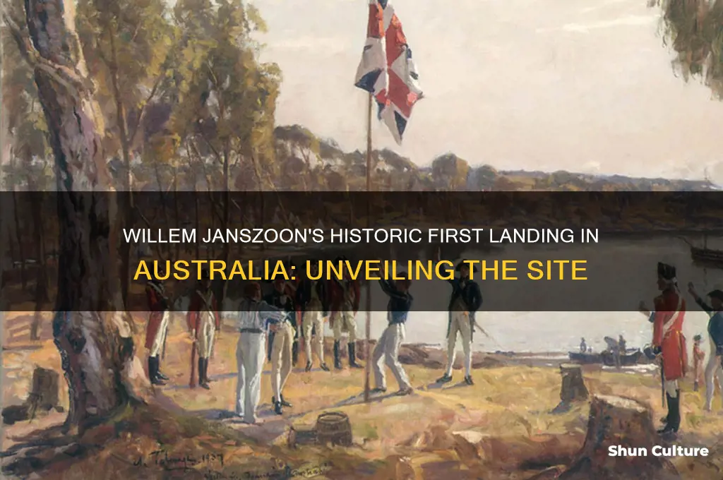 where did willem janszoon first land in australia