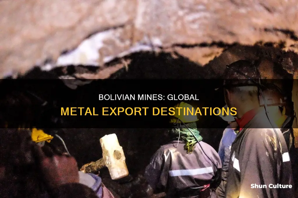 where do bolivian mines export their metals too