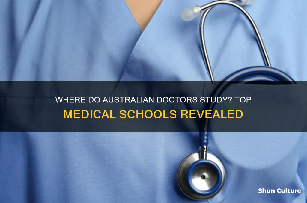where do doctors in australia go to school