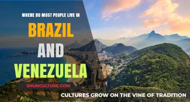 Urban Hubs: Where Populations Concentrate in Brazil and Venezuela
