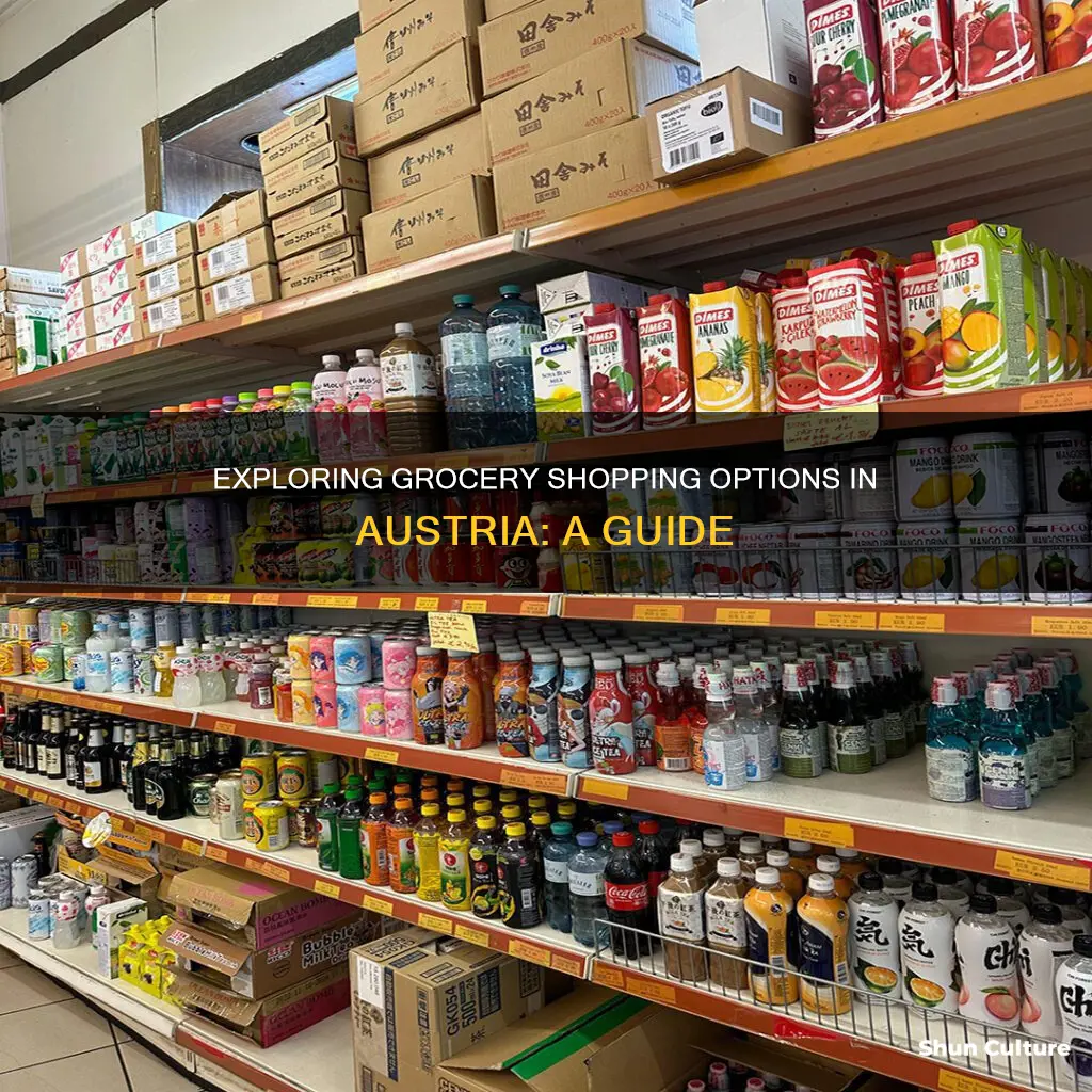 where do people shop for groceries in austria