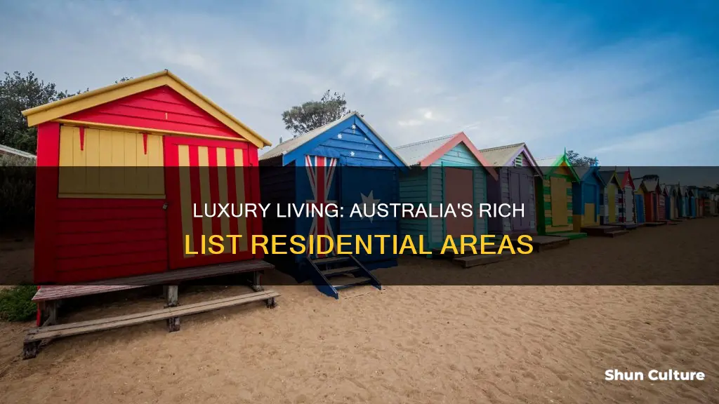 where do rich people live in australia