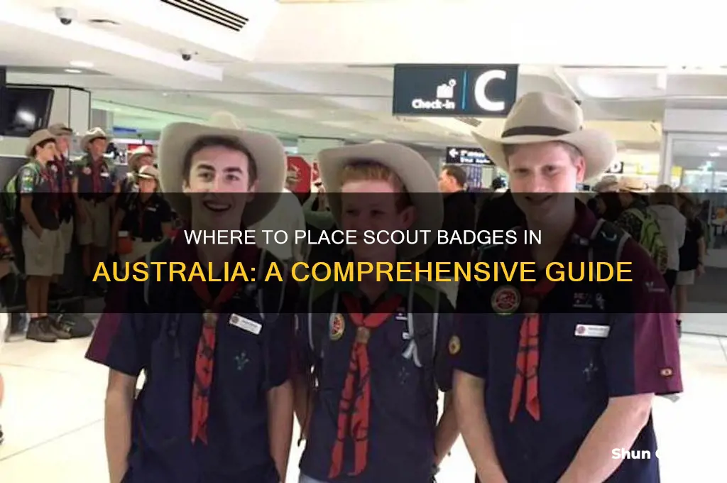 where do scout badges go australia